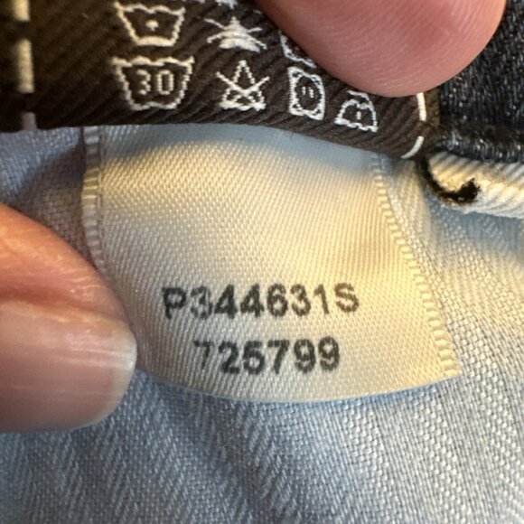 7 For All Mankind Jeans Size 32x35 Womens Blue Stretch Pant High Waist Bootcut - Picture 13 of 13